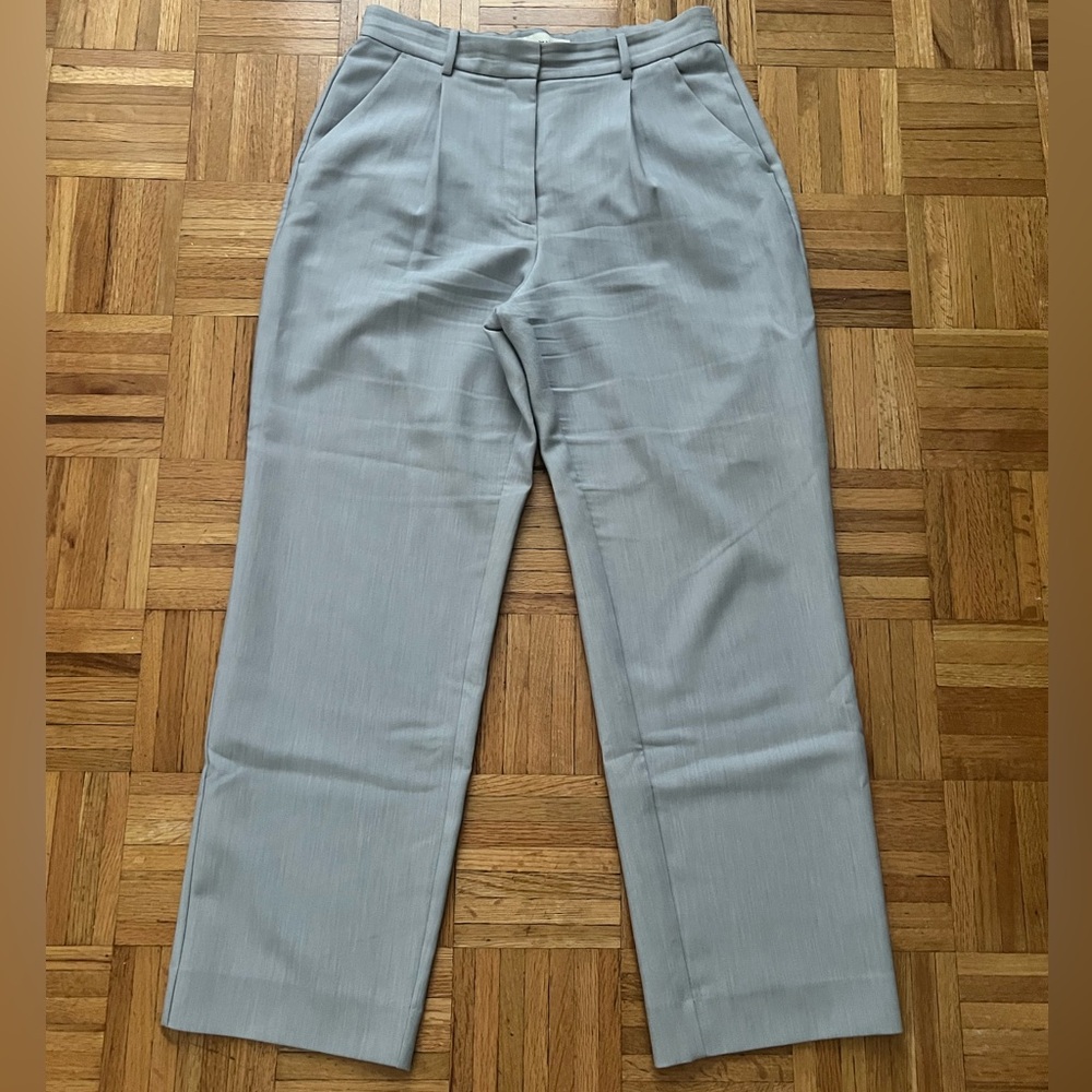 Abercrombie Tailored Straight Pant, Grey